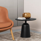 Turn Side Table | Black Marble