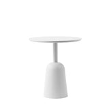 Turn Side Table | White Marble