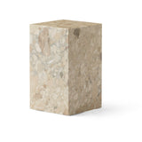 Marble Plinth Side Table Kunis Breccia