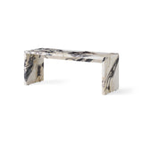 Plinth Bridge Coffee Table, Calacatta Viola Marble