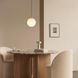 Androgyne Dining Table Round 47" Sandstone Top