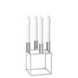 Kubus 4 Candle Holder, Black