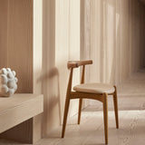 CH20 Elbow Chair Leather Seat