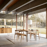 CH20 Elbow Chair Leather Seat