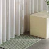 Grid Indoor Rug Matcha Lemon