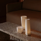Plinth Bridge Coffee Table, Kunis Breccia Marble