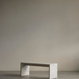 Plinth Bridge Coffee Table, Kunis Breccia Marble