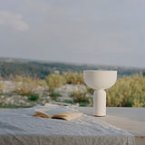 Kizu Portable Light | White Marble