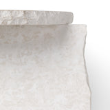 Mineral Sculptural Side Table (Bianco Curia)