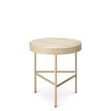 Travertine Side Table