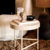 Travertine Side Table