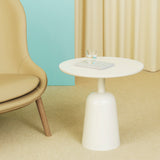 Turn Side Table | White Marble