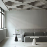 Turn Side Table | White Marble