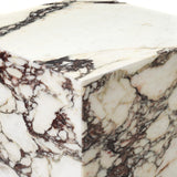 Marble Plinth Side Table Calacatta Viola Marble