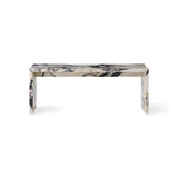 Plinth Bridge Coffee Table, Calacatta Viola Marble