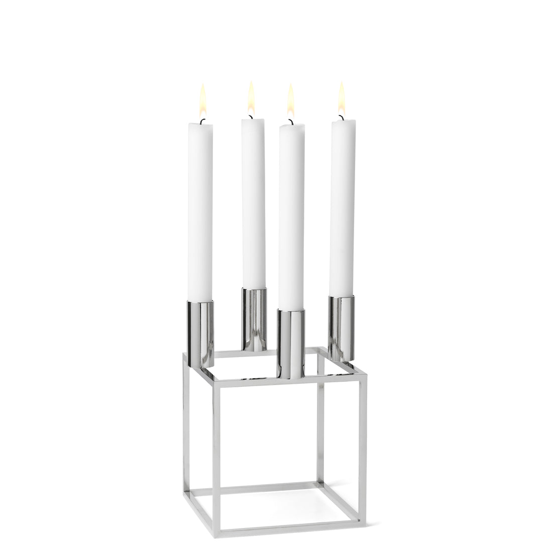 Kubus 4 Candle Holder, Black