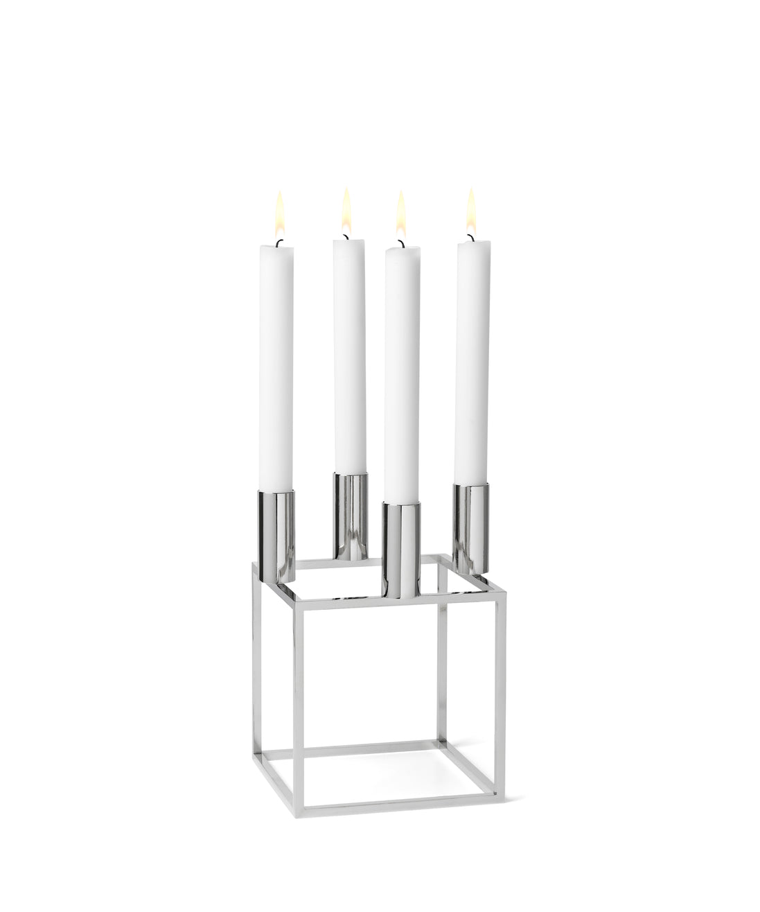Kubus 4 Candle Holder, Black