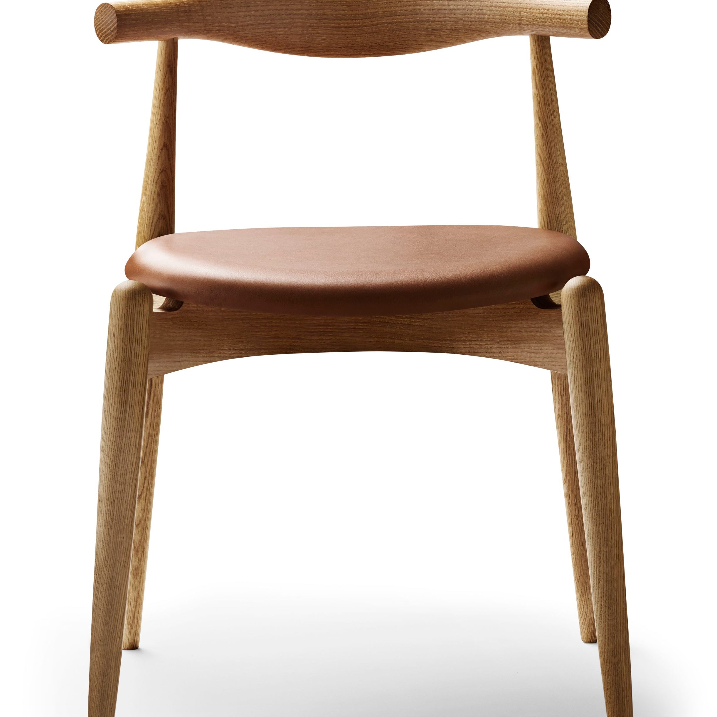 CH20 Elbow Chair Leather Seat