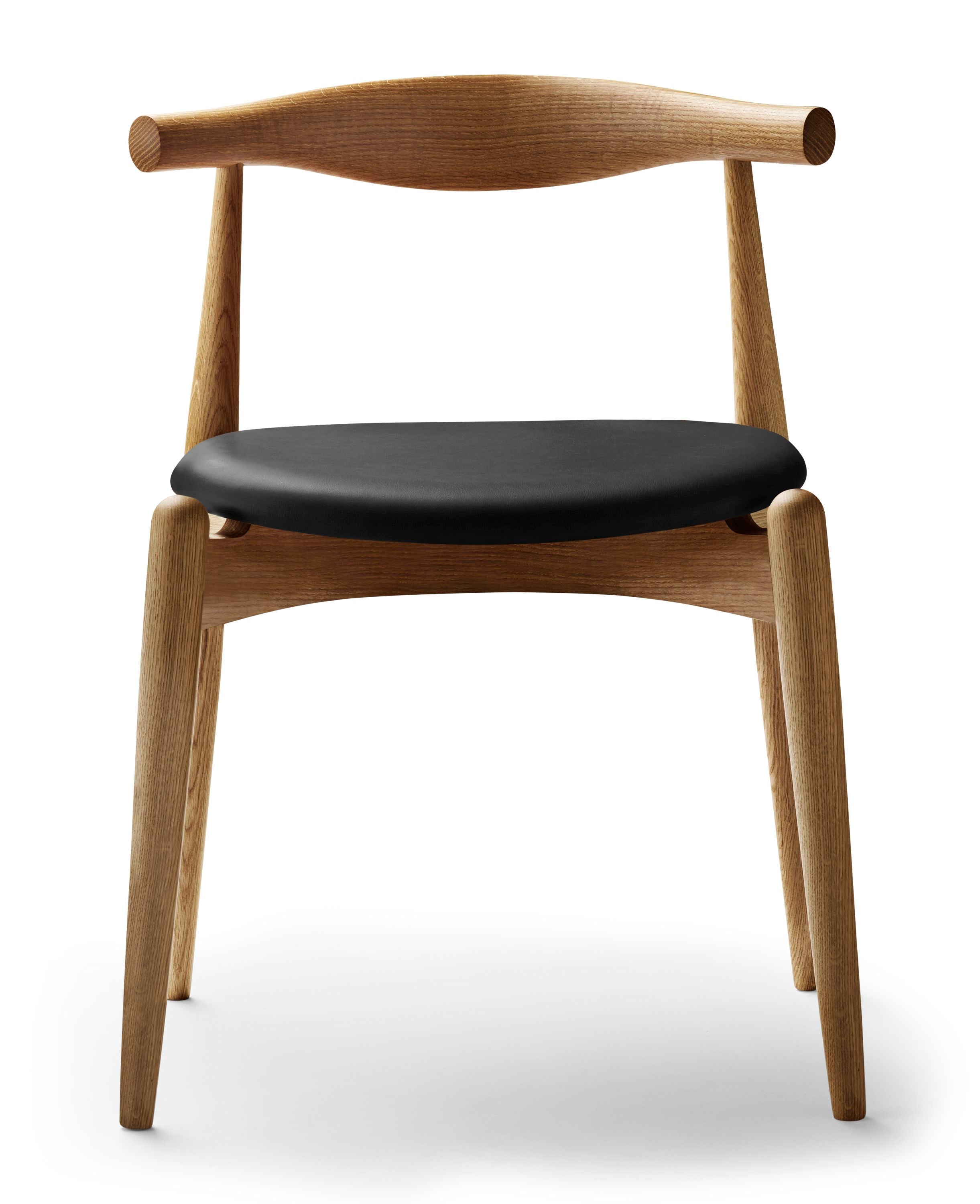 CH20 Elbow Chair (Leather Seat)