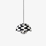 Flowerpot VP7 Pendant | Black & White Pattern