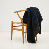 Drivhus Heirloom Wool Throw Blanket Navy