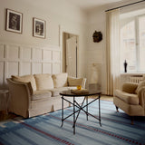 Röllakan Swedish Wool Iris Rug Petrol