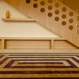 Teklan Labyrinth Rug Mulberry Sand