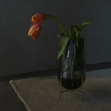 Echasse Vase Smoked Glass