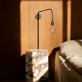 Marble Plinth Side Table Calacatta Viola Marble