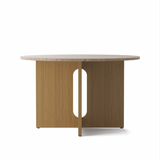 Androgyne Dining Table Round 47" Sandstone Top