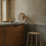 Adam Counter Stool Warm White Oak Seat