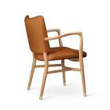 VLA61 Monarch Chair, Oak Oil with Sif-95 Tan Leather