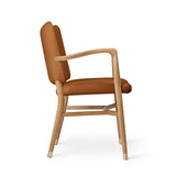 VLA61 Monarch Chair, Oak Oil with Sif-95 Tan Leather