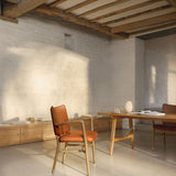 VLA61 Monarch Chair, Oak Oil with Sif-95 Tan Leather