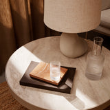 Travertine Side Table