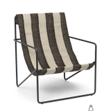 Desert Lounge Chair Off-White/Chocolate