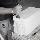 Mineral Sculptural Side Table (Bianco Curia)