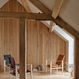 KK47000 Safari Chair (Cognac Leather with White Oiled Ash)