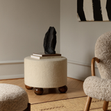 Luupo Ottoman | Shearling Wool (40 cm or 45 cm)