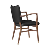 Silla Monarch VLA61, roble aceitado y cuero Sif-95 color canela