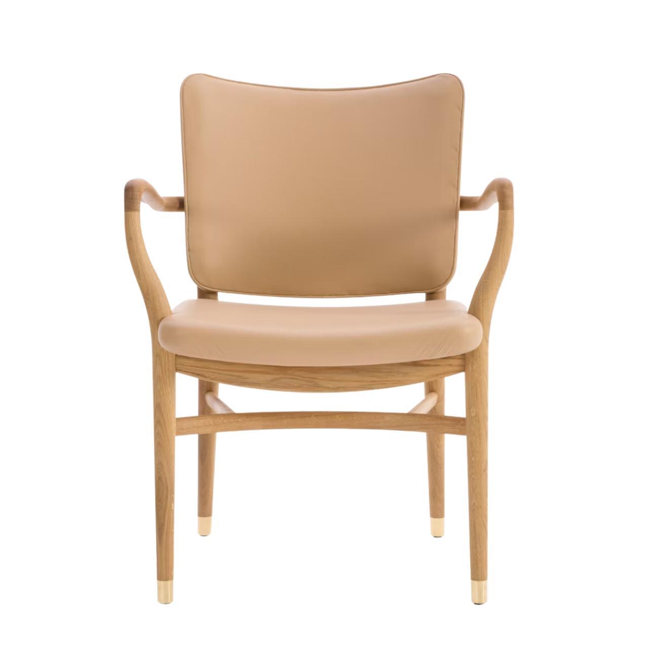 VLA61 Monarch Chair, Oak Oil with Sif-95 Tan Leather