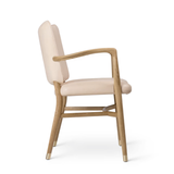 Silla Monarch VLA61, roble aceitado y cuero Sif-95 color canela