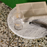 Wire Stool Marble Top
