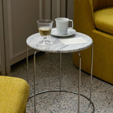 Wire Stool Marble Top