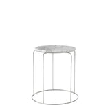 Wire Stool Marble Top
