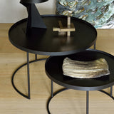 Aged Mirror Tray - Round
