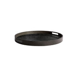 Aged Mirror Tray - Round