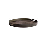 Aged Mirror Tray - Round