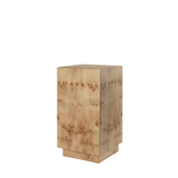 Mesa auxiliar de madera de nudo