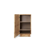 Mesa auxiliar de madera de nudo